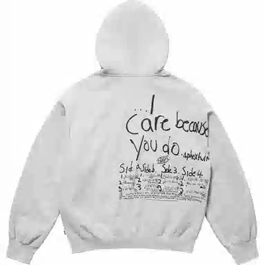 Supreme x Aphex Twin Zip Up Hooded Sweatshirt