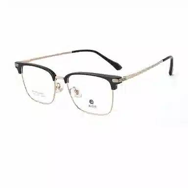 【联系客服可选配镜套餐】 康视顿 商务眉框 β钛板材镜架钛材 光学镜架 男女同款情侣款