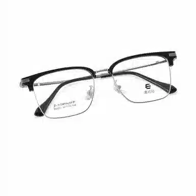 【联系客服可选配镜套餐】 康视顿 商务眉框 β钛板材镜架钛材 光学镜架 男女同款情侣款
