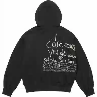 Supreme x Aphex Twin Zip Up Hooded Sweatshirt