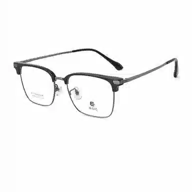 【联系客服可选配镜套餐】 康视顿 商务眉框 β钛板材镜架钛材 光学镜架 男女同款情侣款