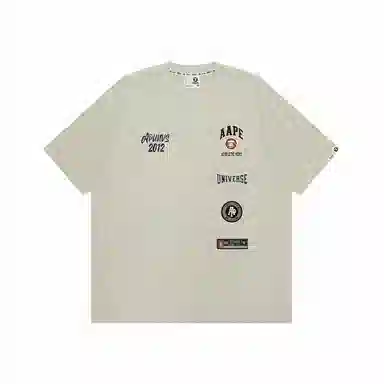 Aape SS24 Basketball Badge T-Shirt Grey