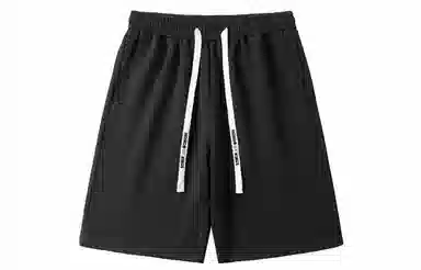 王者荣耀 美式五分裤纯色学院风运动宽松系带字母休闲短裤 男女同款