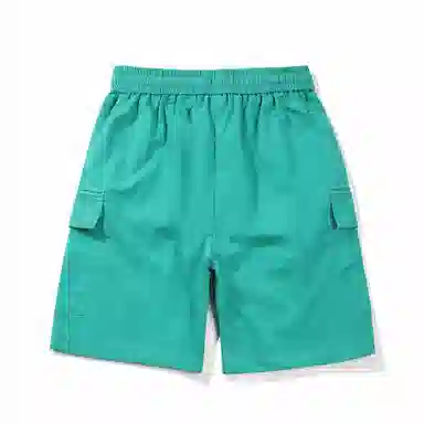 啄木鸟 城市机能风多口袋抽绳系带运动宽松五分工装休闲短裤 男女同款 米白