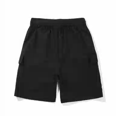 啄木鸟 城市机能风多口袋抽绳系带运动宽松五分工装休闲短裤 男女同款 米白