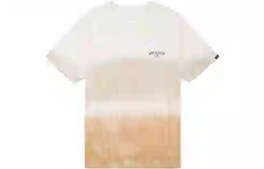 Vans Gradient Tie-Dye Letter Print T-Shirt Brown