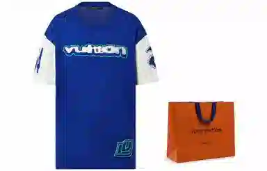 Louis Vuitton FW23 Logo T-Shirt Blue
