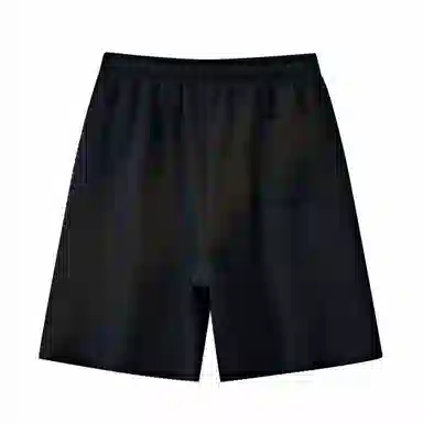 物质公式 美式复古简约学生党纯色基础款日系宽松百搭透气中腰潮牌篮球跑步运动薄款速干沙滩裤系带抽绳直筒五分裤休闲短裤 男女同款