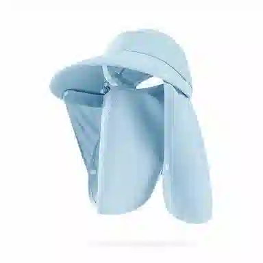 啄木鸟 全方位大帽檐遮阳帽子女户外防紫外线骑行遮脸面罩披肩防护脖颈背可拆卸太阳帽男 聚酯纤维 防晒帽 男女同款情侣款 采茶帽