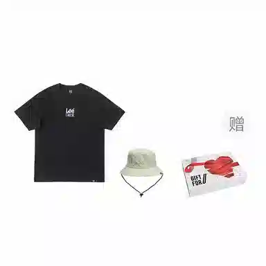 Lee SS24 Colorblock Letter Print Tee Black