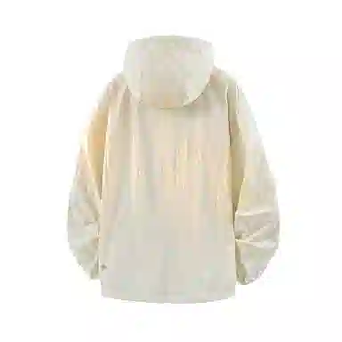 鸭鸭 户外运动基础潮牌高街纯色工装口袋设计薄款凉爽百搭宽松休闲连帽抽绳夹克外套 男女同款