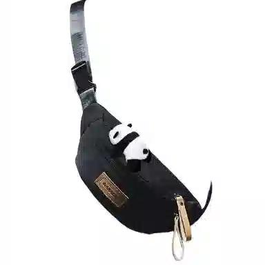 Warrior Nylon Chest Waist Bag Black/White