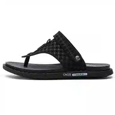 潮泽 时尚潮流 防磨人字拖鞋 男款