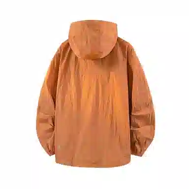 鸭鸭 户外运动基础潮牌高街纯色工装口袋设计薄款凉爽百搭宽松休闲连帽抽绳夹克外套 男女同款