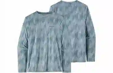 patagonia Men's Long-Sleeved Capilene Cool Daily Fish Graphic Shirt C1T