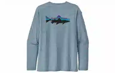 patagonia Men's Long-Sleeved Capilene Cool Daily Fish Graphic Shirt C1T