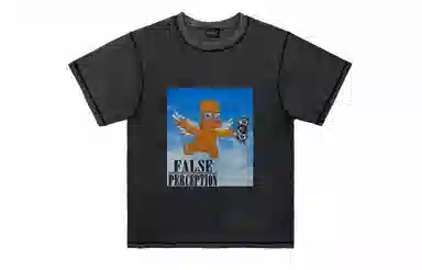 False Perception Angel Simpson Washed Black Tee