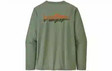patagonia Men's Long-Sleeved Capilene Cool Daily Fish Graphic Shirt C1T