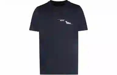 HUGO BOSS SS24 Cotton-Jersey T-Shirt With Crew Neck And Seasonal Artwork LogoT