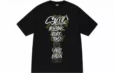 Stussy x BORN x RAISED Handstyles Tee Black