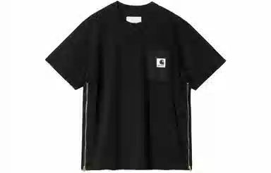 Sacai x Carhartt WIP Black T-Shirt