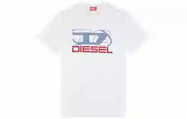 DIESEL OVAL-D SS24 Tee White