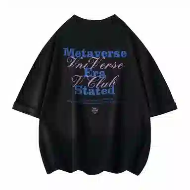 VniVerseVClub Retro Letter Print Tee