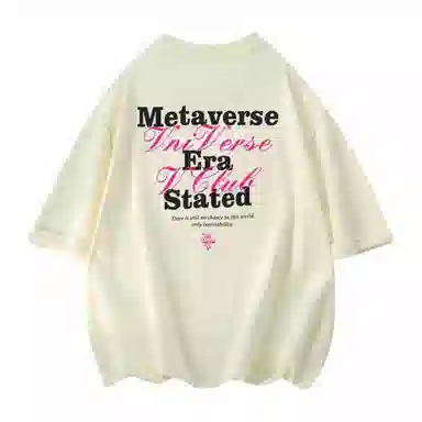VniVerseVClub Retro Letter Print Tee