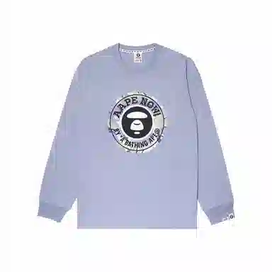 Aape FW23 Camo Logo Long Sleeve Tee