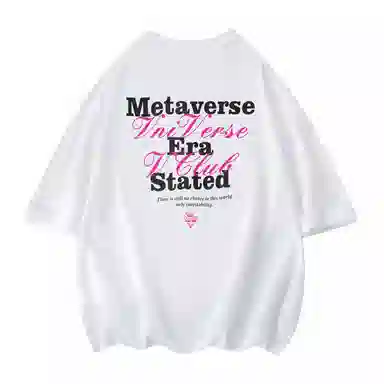 VniVerseVClub Retro Letter Print Tee