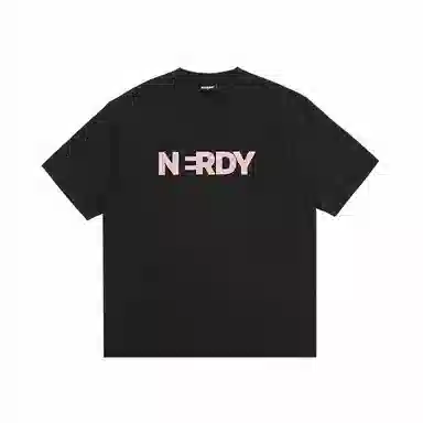 NERDY Classic Logo Charcoal Tee