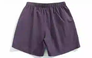 王者荣耀 鲁班七号款 美式基础款字母宽松舒适百搭肌理质感柔软亲肤简约冰感五分抽绳休闲短裤 男女同款