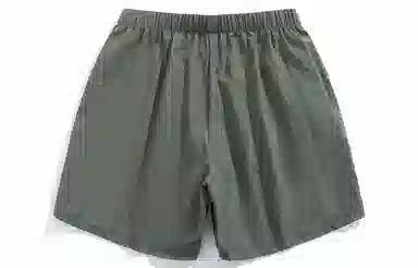 王者荣耀 鲁班七号款 美式基础款字母宽松舒适百搭肌理质感柔软亲肤简约冰感五分抽绳休闲短裤 男女同款