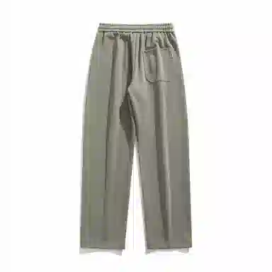 双星八特 潮牌复古简约纯色直筒垂感长裤街头宽松百搭运动卫裤休闲裤 男女同款