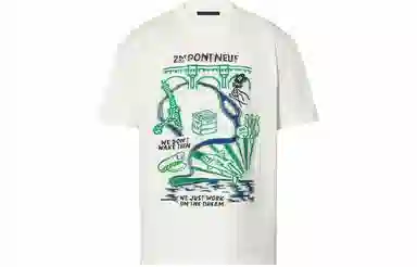 Louis Vuitton SS24 Letter Print T-Shirt White