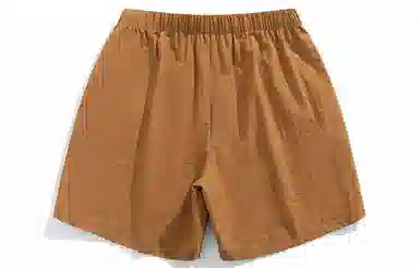 王者荣耀 鲁班七号款 美式基础款字母宽松舒适百搭肌理质感柔软亲肤简约冰感五分抽绳休闲短裤 男女同款