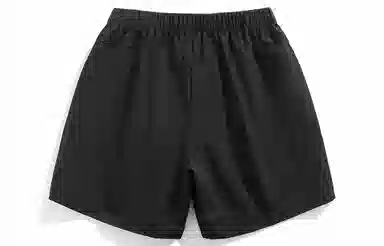 王者荣耀 鲁班七号款 美式基础款字母宽松舒适百搭肌理质感柔软亲肤简约冰感五分抽绳休闲短裤 男女同款