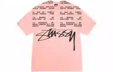 Stussy SS24 LOCATIONS TEE PIGMENT DYED T