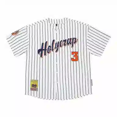 Holycrap Striped Print T-Shirt