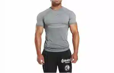 Gymshark Logo Crew Neck T-Shirt Light Grey
