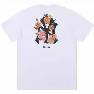 New Era x MLB SS24 Floral Logo T-Shirt White