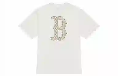 MLB Monogram Boston Red Sox Cream Tee
