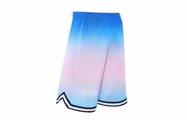 木林森 运动时尚渲染透气凉爽运动休闲短裤 男女同款