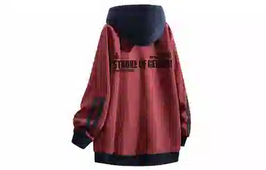 王者荣耀 李白款 数字字母涂鸦拼接拼色印花简约拉链长袖休闲宽松舒适常规宽松适中重磅连帽落肩袖卫衣 男女同款