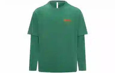 Reebok Two-in-One Knit Long Sleeve Tee Deep Green