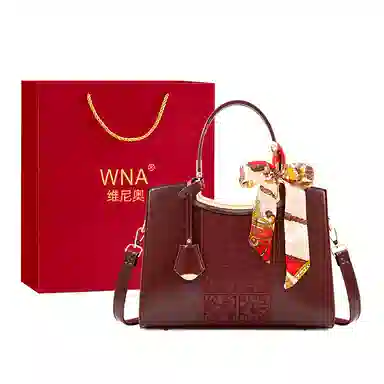 维尼奥 高级感国风刺绣新娘结婚包复古时尚休闲百搭托特包新中式气质妈妈包 合成革 单肩斜挎手提包 女款 红色