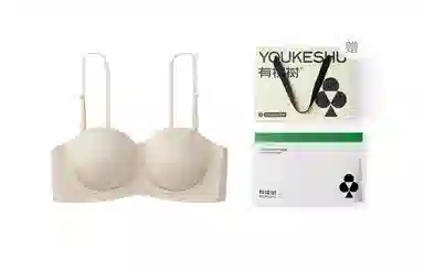 有棵树 圆圆杯小胸聚拢显大收副乳防滑无痕舒适隐形抹胸可拆卸肩带无钢圈文胸 女款 礼袋装