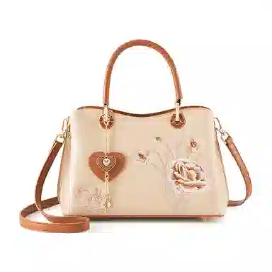 维尼奥 国风刺绣妈妈包高级感时尚大气休闲百搭女包新中式高颜值简约优雅气质配旗袍通勤托特包 合成革 单肩斜挎手提包 女款 多色