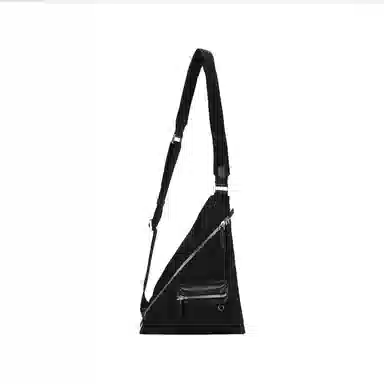 MCM Classic Recycled Nylon Chest Bag Black