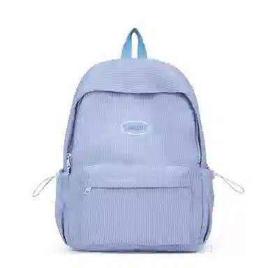 德力熊 时尚原宿个性条绒 尼龙 双肩包 女款 多色